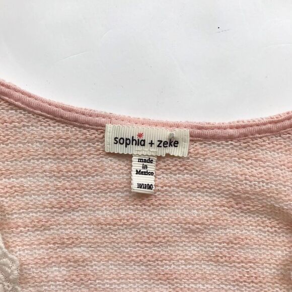 Sophia + Zeke light open front cardigan EUC M(10Y) - Picture 3 of 4
